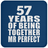 57th Anniversary 57 Years Of Being Mr Perfect - Drink Coaster