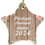 Paralegal Assistant Since 2024 - Star Ornament B