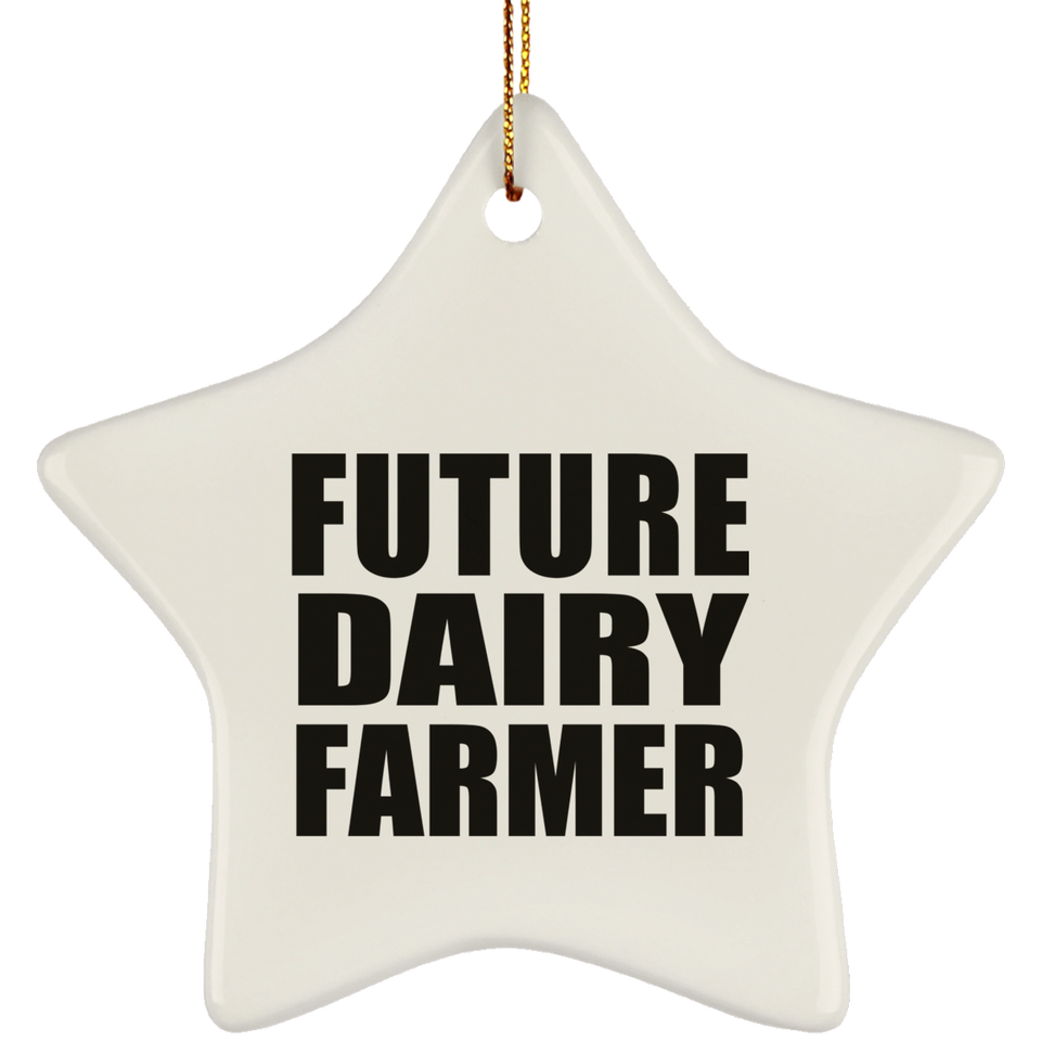 Future Dairy Farmer - Star Ornament