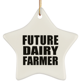 Future Dairy Farmer - Star Ornament