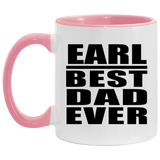 Earl Best Dad Ever - 11oz Accent Mug Pink