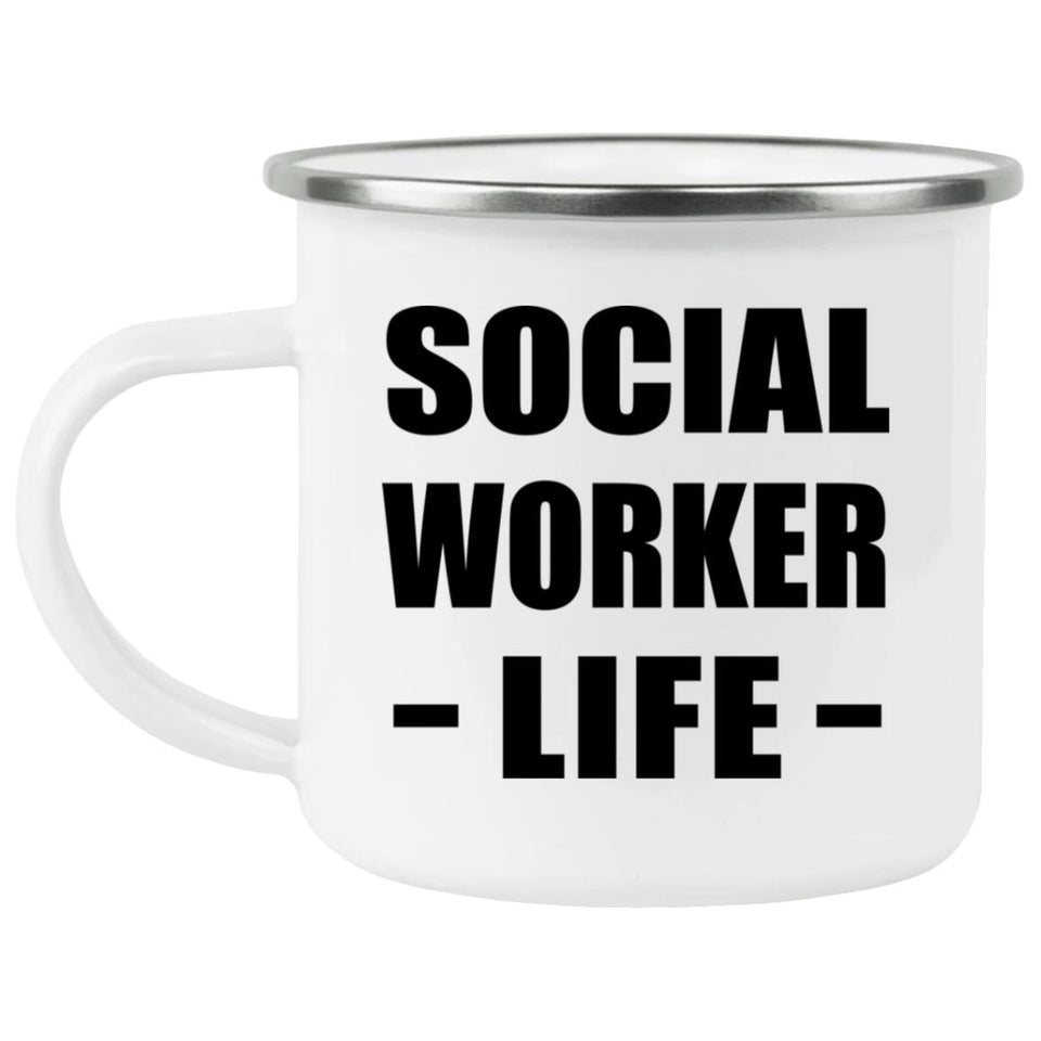 Social Worker Life - 12oz Camping Mug