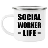 Social Worker Life - 12oz Camping Mug