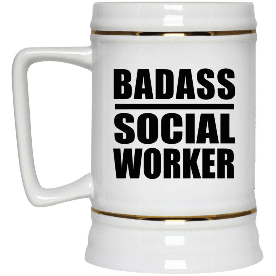 Badass Social Worker - Beer Stein