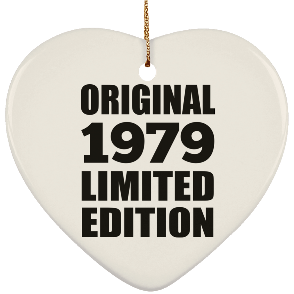 45th Birthday Original 1979 Limited Edition - Heart Ornament