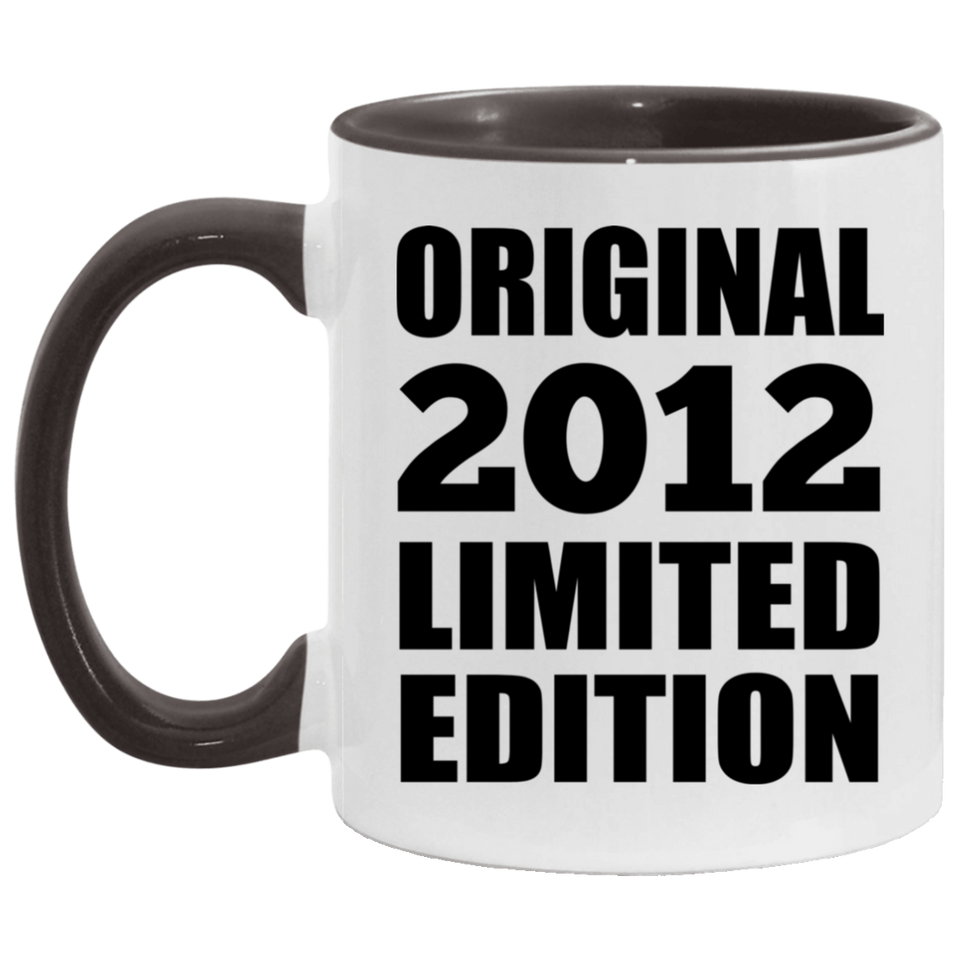 12th Birthday Original 2012 Limited Edition - 11oz Accent Mug Black