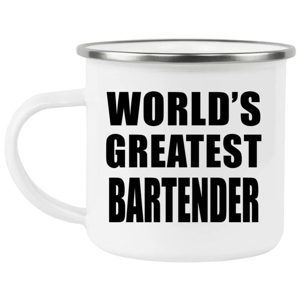 World's Greatest Bartender - 12oz Camping Mug