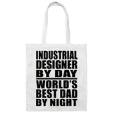 Industrial Designer By Day World's Best Dad By Night - Tote Bag White