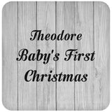 Theodore Baby's First Christmas - Drink Coaster F