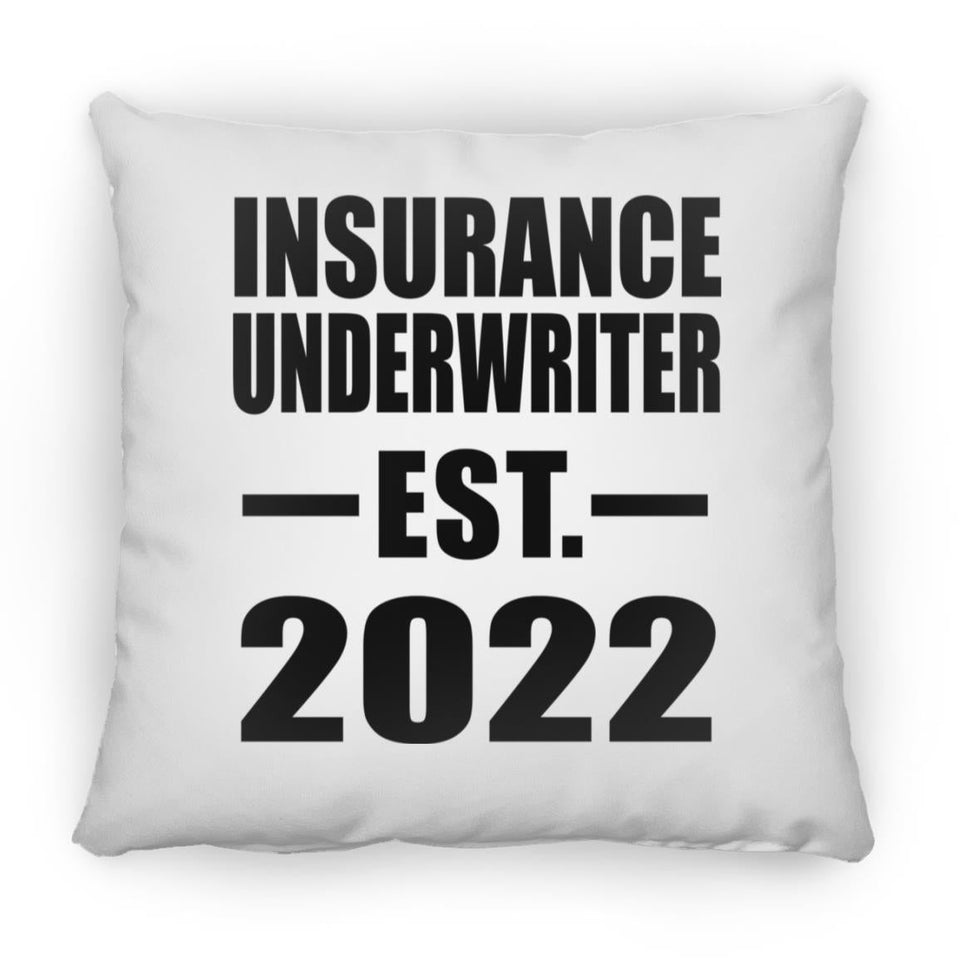Insurance Underwriter Established EST. 2022 - Throw Pillow