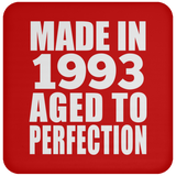 31st Birthday Made In 1993 Aged to Perfection - Drink Coaster