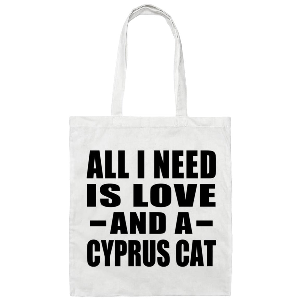 All I Need Is Love And A Cyprus Cat - Tote Bag White