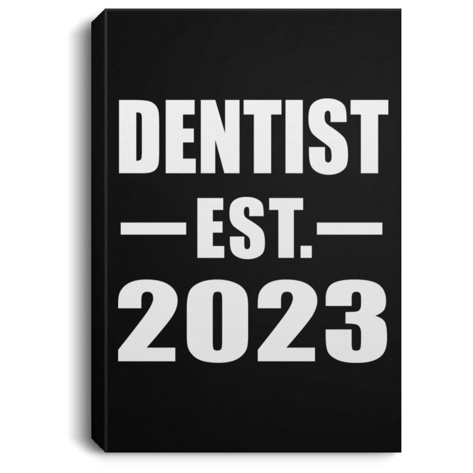 Dentist Established EST. 2023 - Canvas Portrait