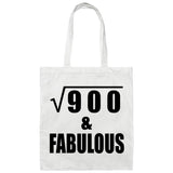 30th Birthday Square Root of 900 & Fabulous - Tote Bag White