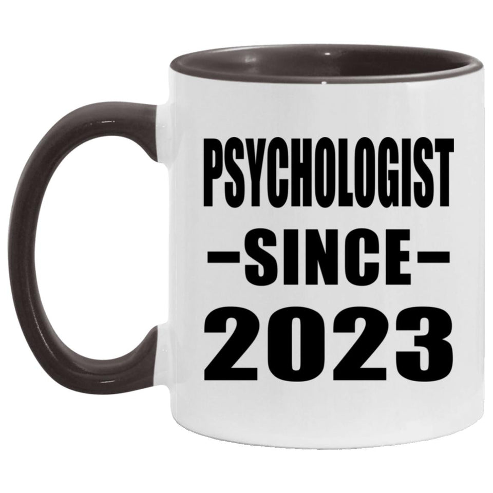 Psychologist Since 2023 - 11oz Accent Mug Black