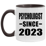 Psychologist Since 2023 - 11oz Accent Mug Black