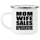 Mom Wife Sales Representative - 12oz Camping Mug