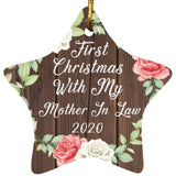 First Christmas With My Mother In Law 2020 - Star Ornament A