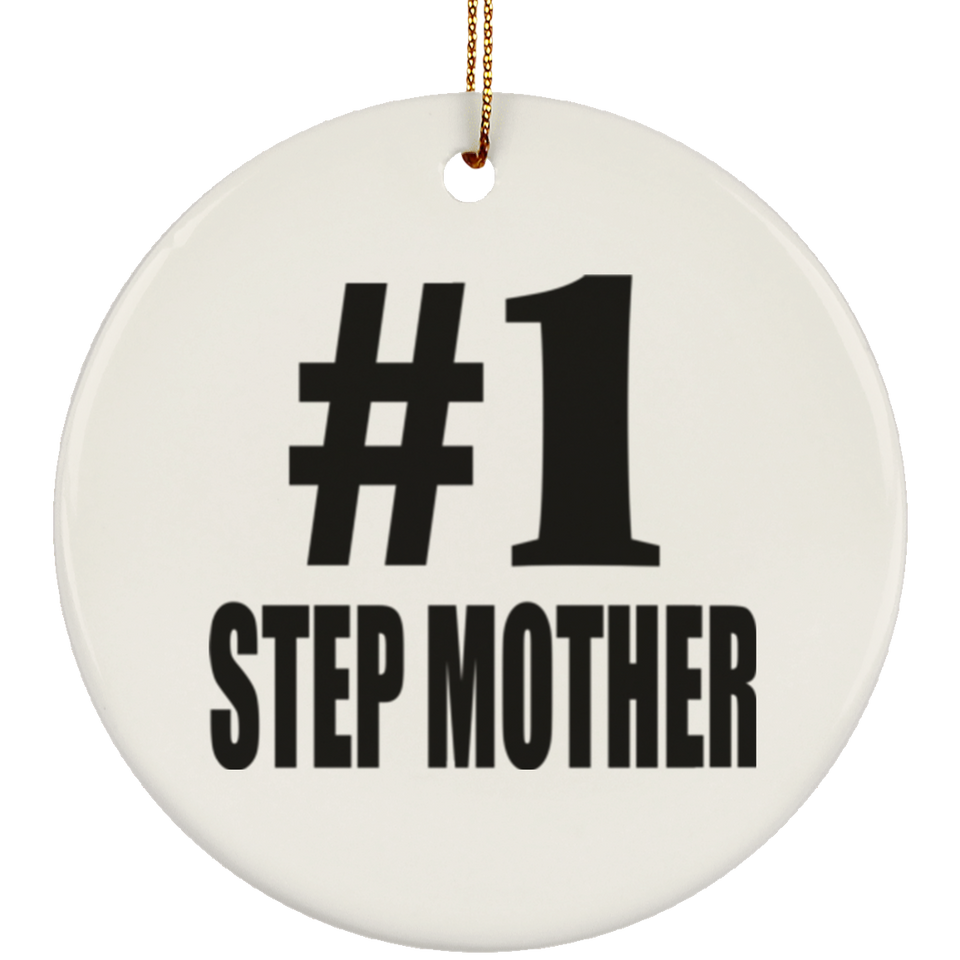 Number One #1 Step Mother - Circle Ornament