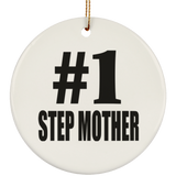 Number One #1 Step Mother - Circle Ornament