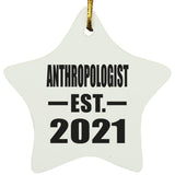 Anthropologist Established EST. 2021 - Star Ornament