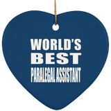 World's Best Paralegal Assistant - Heart Ornament