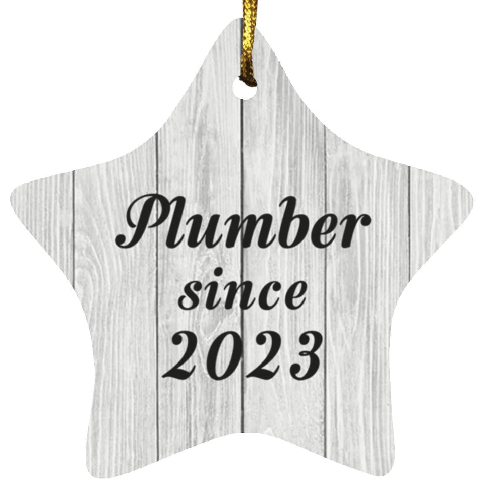 Plumber Since 2023 - Star Ornament F