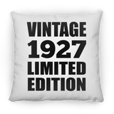 97th Birthday Vintage 1927 Limited Edition - Throw Pillow