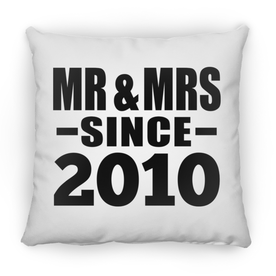14th Anniversary Mr & Mrs Since 2010 - Throw Pillow