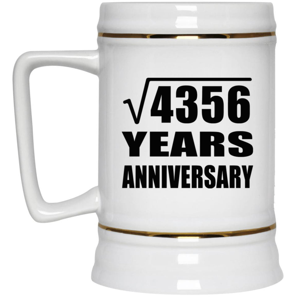 66th Anniversary Square Root of 4356 Years Anniversary - Beer Stein