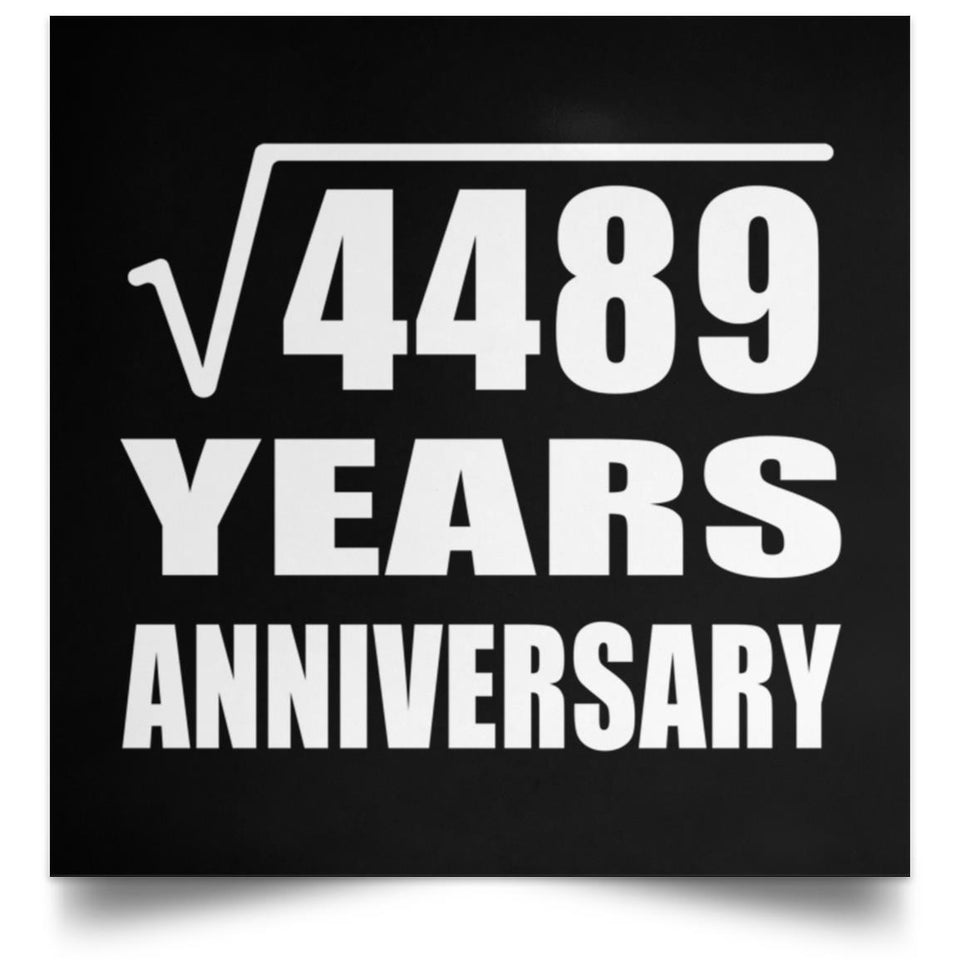 67th Anniversary Square Root of 4489 Years Anniversary - Poster Square
