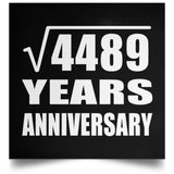 67th Anniversary Square Root of 4489 Years Anniversary - Poster Square