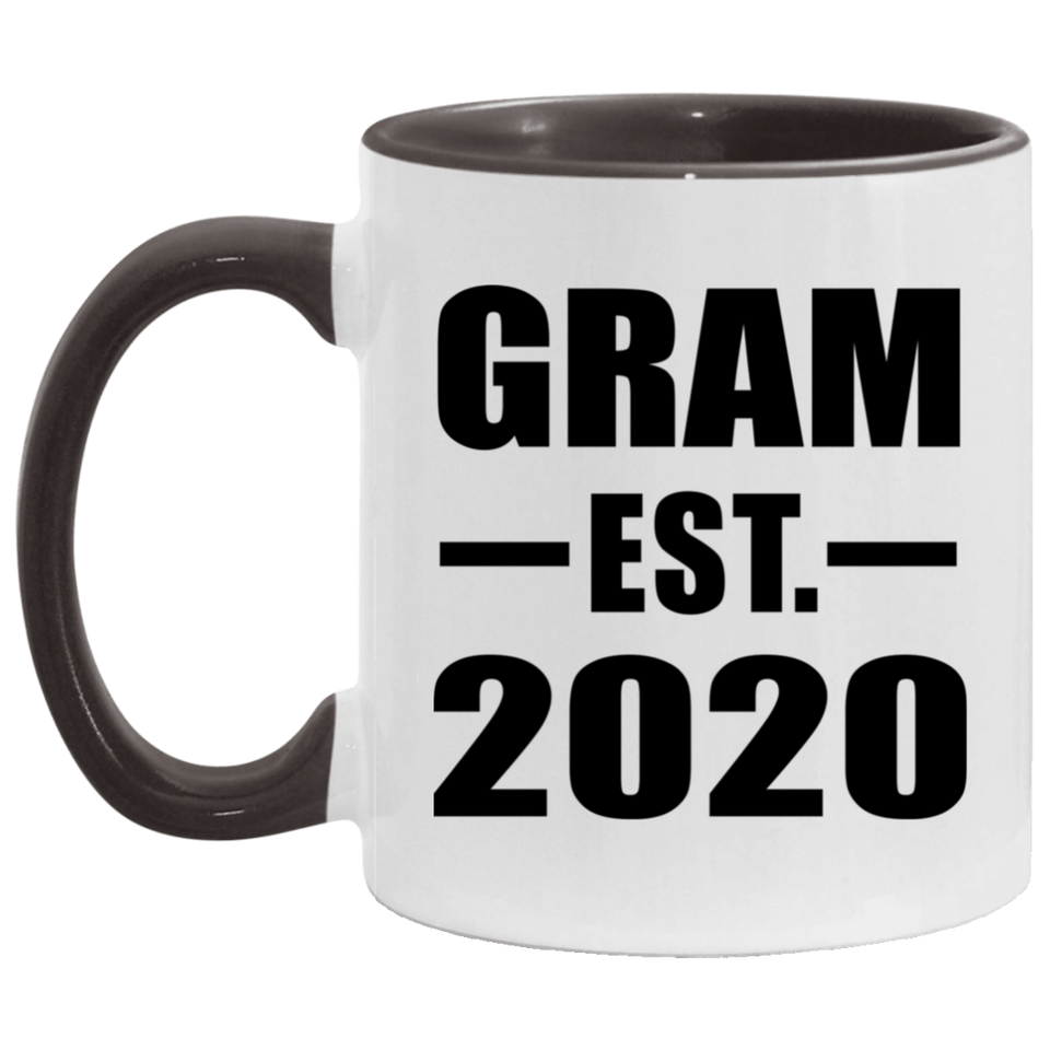 Gram Established EST. 2020 - 11oz Accent Mug Black