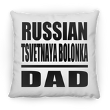 Russian Tsvetnaya Bolonka Dad - Throw Pillow