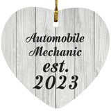 Automobile Mechanic Established Est. 2023 - Heart Ornament F