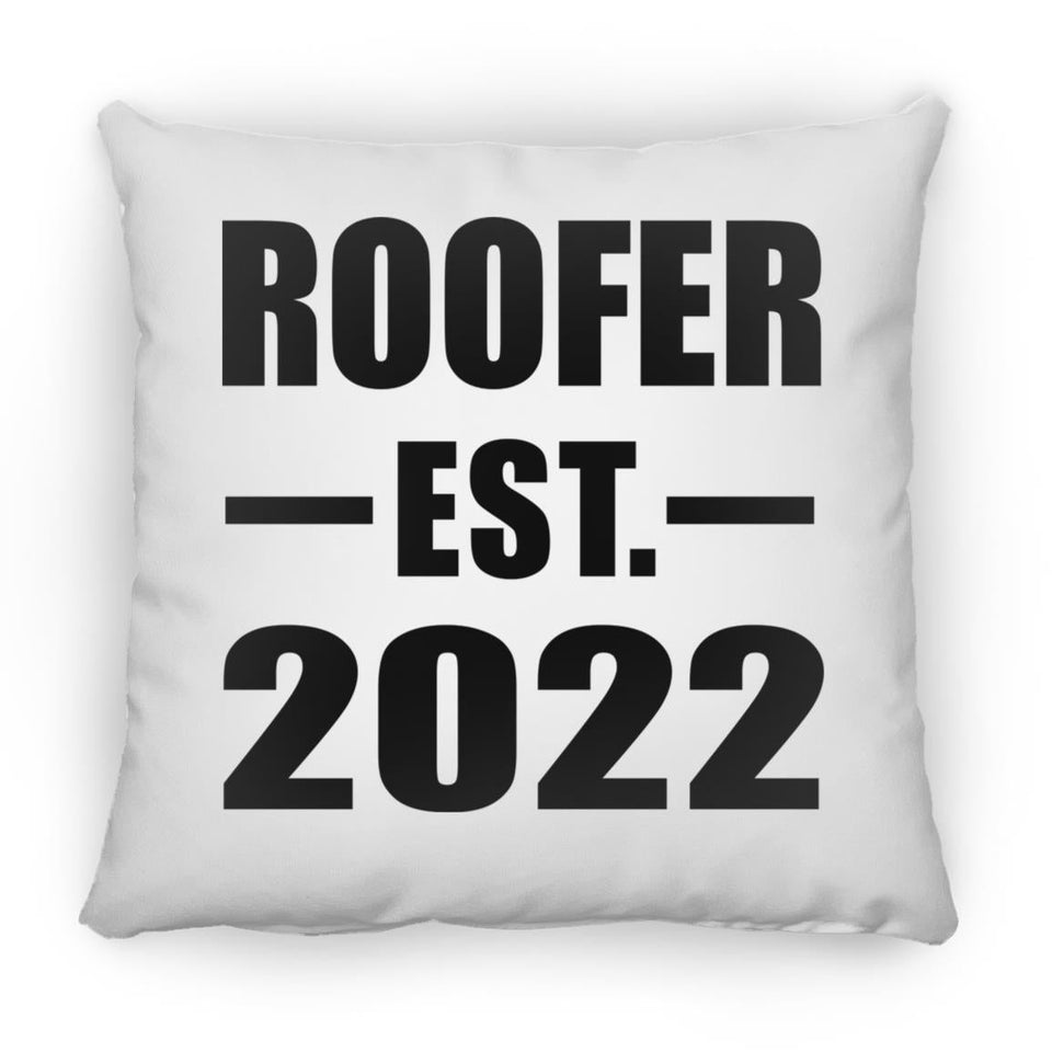 Roofer Established EST. 2022 - Throw Pillow