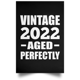 2nd Birthday Vintage 2022 Aged Perfectly - Poster Portrait