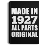 97th Birthday Made in 1927 All Parts Original - Canvas Portrait