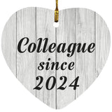 Colleague Since 2024 - Heart Ornament F