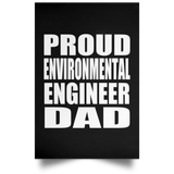 Proud Environmental Engineer Dad - Poster Portrait
