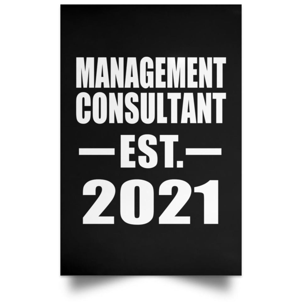 Management Consultant Established EST. 2021 - Poster Portrait