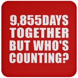27th Anniversary 9,855 Days Together But Who's Counting - Drink Coaster