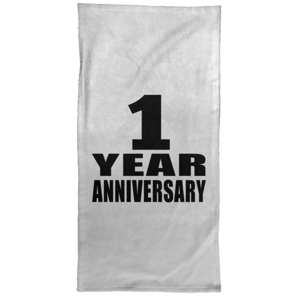 1st Anniversary 1 Year Anniversary - Hand Towel