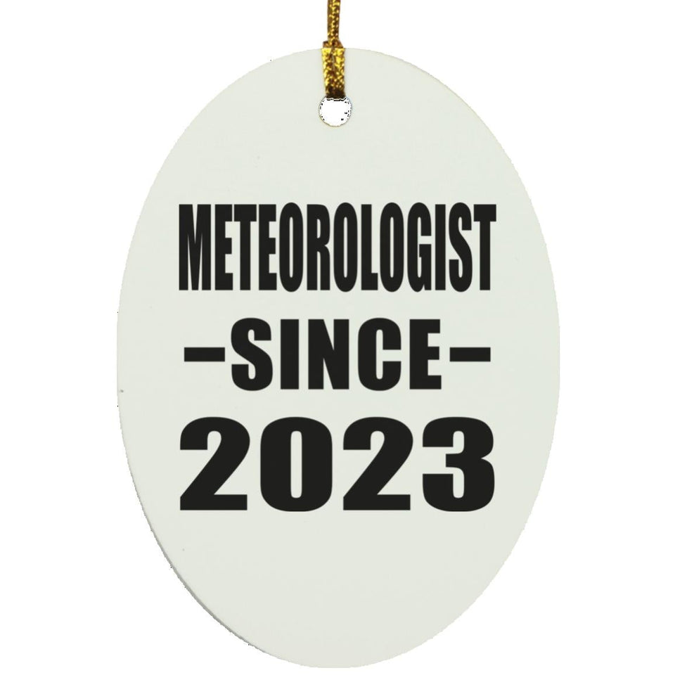 Meteorologist Since 2023 - Oval Ornament