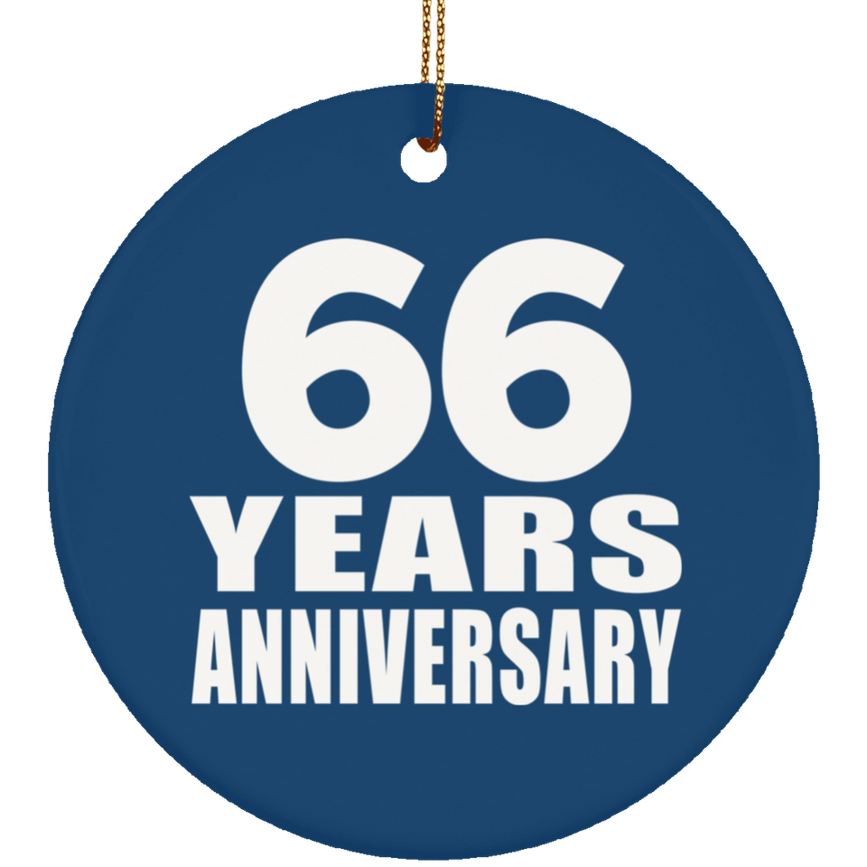 66th Anniversary 66 Years Anniversary - Circle Ornament