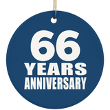 66th Anniversary 66 Years Anniversary - Circle Ornament