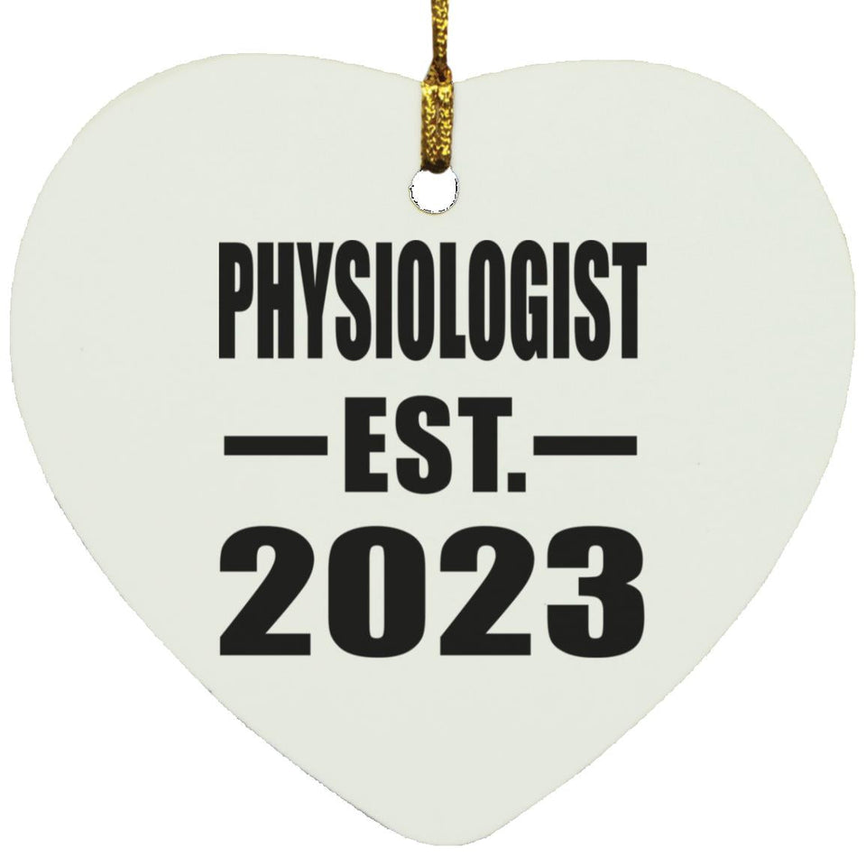 Physiologist Established EST. 2023 - Heart Ornament
