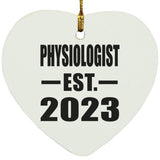 Physiologist Established EST. 2023 - Heart Ornament