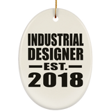 Industrial Designer Established EST. 2018 - Oval Ornament