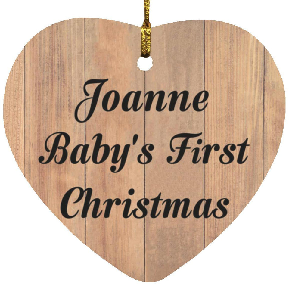 Joanne Baby's First Christmas - Heart Ornament C